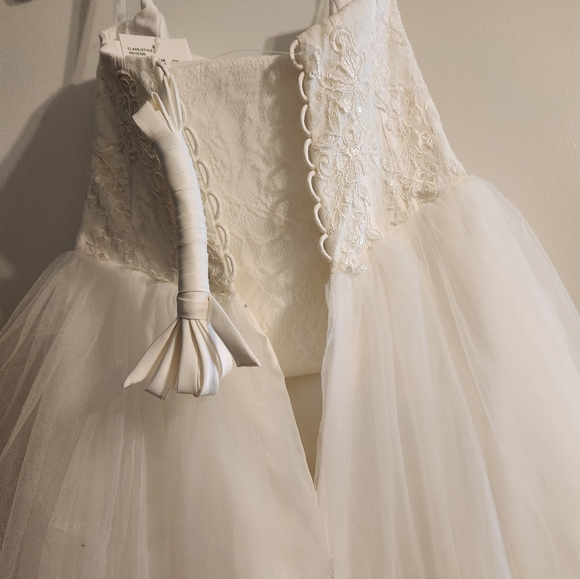 David's Bridal Ivory Strapless Corset dress - Picture 5 of 10